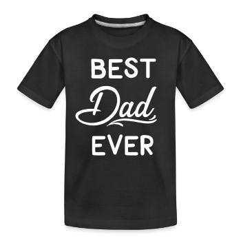Vater Geschenk Held Vatertagsgeschenk Sohn Tochter - Kinder Premium Bio T-Shirt - Schwarz - Vorne