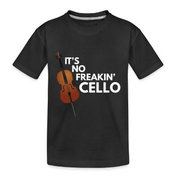 Cello - Kinder Premium Bio T-Shirt - Schwarz - Vorne