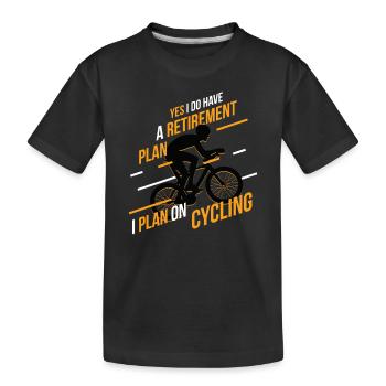 Cycliste Tshirt Cadeau Vélo de route Cyclisme - T-shirt bio Premium Enfant - noir - Devant