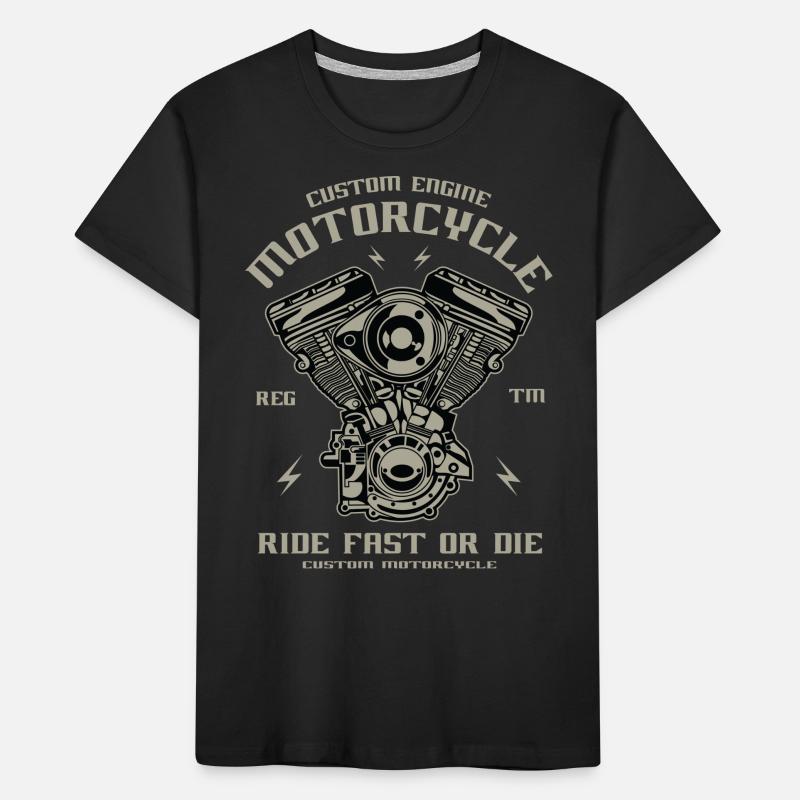 Conversion de moteur de moto Chopper Custom Engine T-shirt bio Premium Enfant