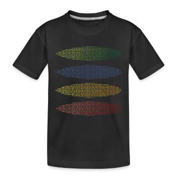 Surfboards et mots combinés avec surf - T-shirt bio Premium Enfant - noir - Devant