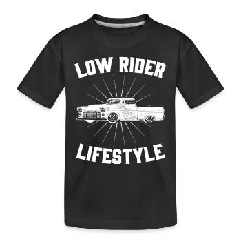 Mode de vie Low Rider - T-shirt bio Premium Enfant - noir - Devant