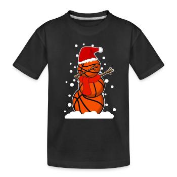 Dab Dabbing de basket-ball idée de cadeau de Noël - T-shirt bio Premium Enfant - noir - Devant