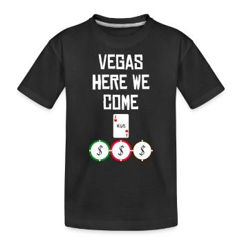 LAS VEGAS - Kinder Premium Bio T-Shirt - Schwarz - Vorne