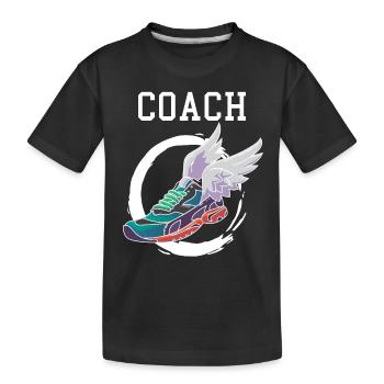 Athlétisme Athlétisme Athlétisme - T-shirt bio Premium Enfant - noir - Devant