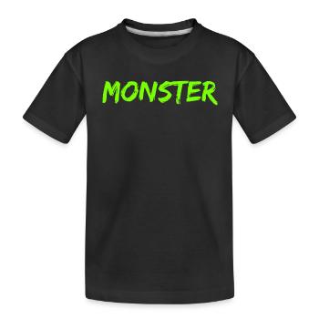 monstre - T-shirt bio Premium Enfant - noir - Devant