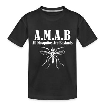 Tous les Mosquitos sont des bâtards A.M.A.B - T-shirt bio Premium Enfant - noir - Devant