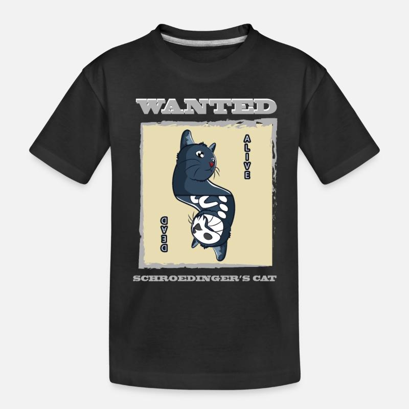 Le chat de Schrödinger - T-shirt bio Premium Enfant - noir