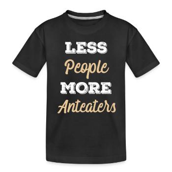 Ameisenbär Tier Geschenk Idee - Kinder Premium Bio T-Shirt - Schwarz - Vorne