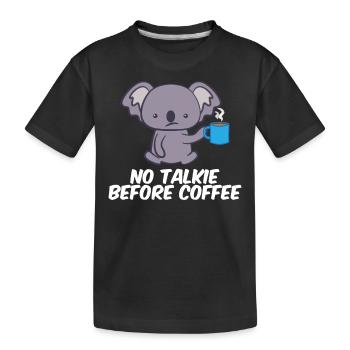 Koala - Koalas - T-shirt Koala - Café - T-shirt bio Premium Enfant - noir - Devant