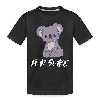 Koala - Koalas - Koala T-Shirt - For Sure - Kids' Premium Organic T-Shirt - black - Front