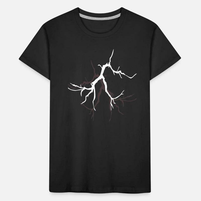 Lightning with Lightning Bolt graphics Kids' Premium Organic T-Shirt