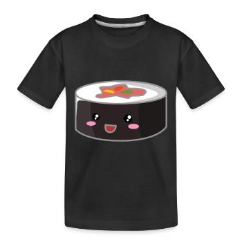 Sushi Roll / Riz / Japon - T-shirt bio Premium Enfant - noir - Devant