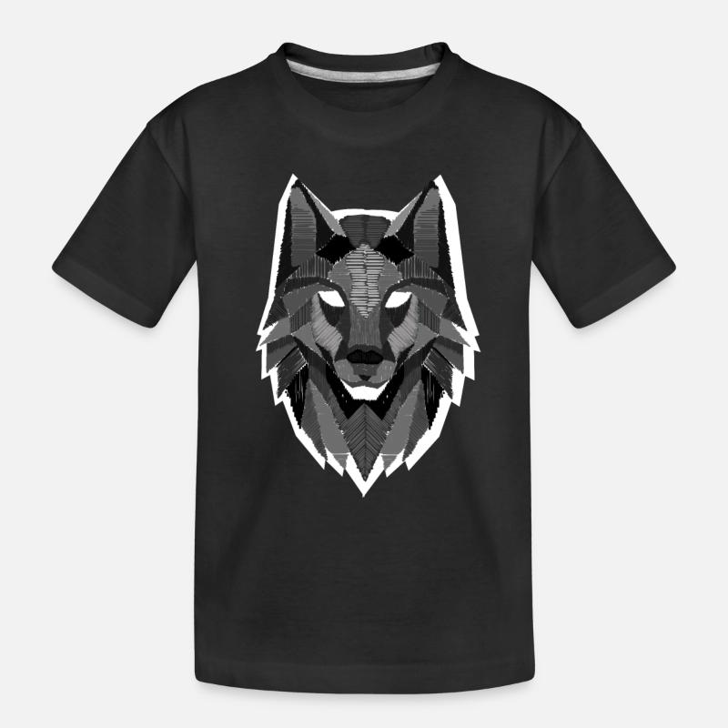 Wolf Artboard - T-shirt bio Premium Enfant - noir