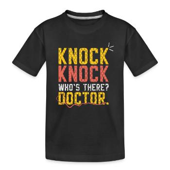 Service de sauvetage cadeau Knock Knock Doctor - T-shirt bio Premium Enfant - noir - Devant