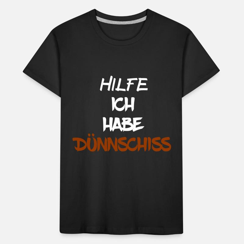 DÜNNSCHISS - STINKER - DURCHFALL - SCHEIßE Kinder Premium Bio T-Shirt