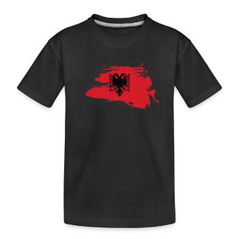 Albanian Eagle Gift Albanian T-Shirt Man - Kids' Premium Organic T-Shirt - black - Front