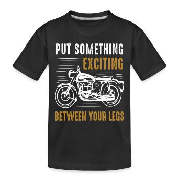 Motorrad - Kinder Premium Bio T-Shirt - Schwarz - Vorne