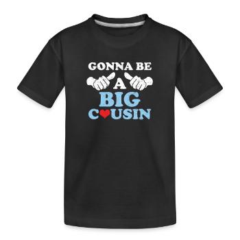 Big Cousin - T-shirt bio Premium Enfant - noir - Devant