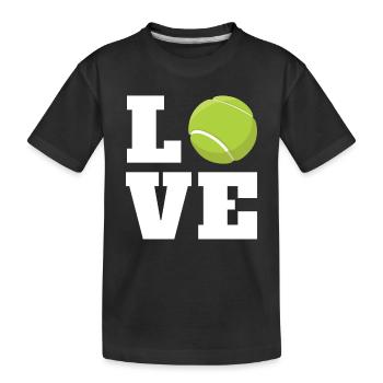 Tennis tennis de tennis tennis de tennis cadeau - T-shirt bio Premium Enfant - noir - Devant