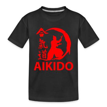 Aïkido t-shirt & cadeau japonais de sport de combat - T-shirt bio Premium Enfant - noir - Devant