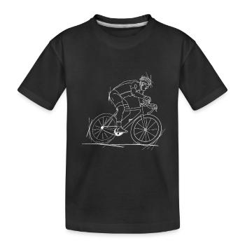 Triathlet - Kinder Premium Bio T-Shirt - Schwarz - Vorne