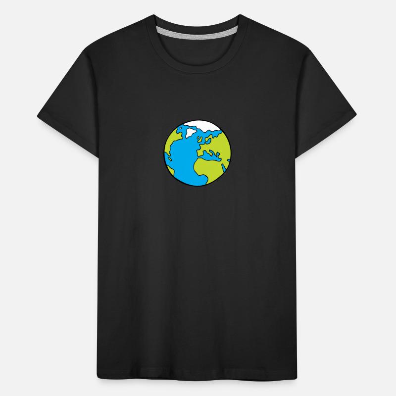 Globe terrestre - dessin du globe terrestre T-shirt bio Premium Enfant