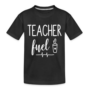Coffee Gift Education School Proverbs Teacher Training - Kids' Premium Organic T-Shirt - black - Front