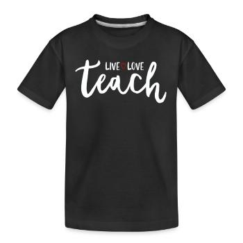 Teacher Gift Education School Sayings Teacher Training - Kids' Premium Organic T-Shirt - black - Front