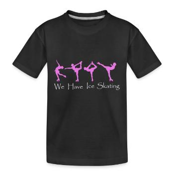 Patinage artistique - T-shirt bio Premium Enfant - noir - Devant