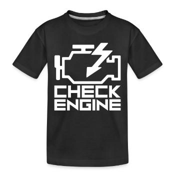 Motorlampe Mechaniker Auto Werkstatt - Kinder Premium Bio T-Shirt - Schwarz - Vorne
