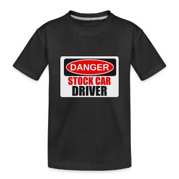 Attention Stock Car T-shirt & cadeau - T-shirt bio Premium Enfant - noir - Devant