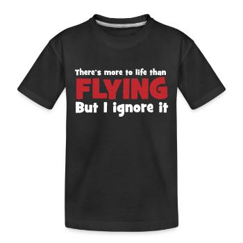 fliegen - Kinder Premium Bio T-Shirt - Schwarz - Vorne
