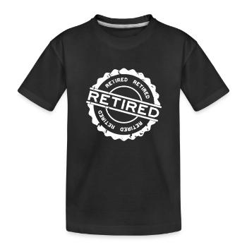 Pensionnés - T-shirt bio Premium Enfant - noir - Devant