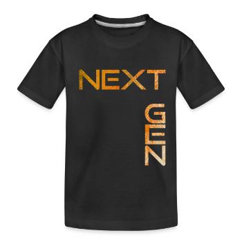 NEXT GEN - Kinder Premium Bio T-Shirt - Schwarz - Vorne