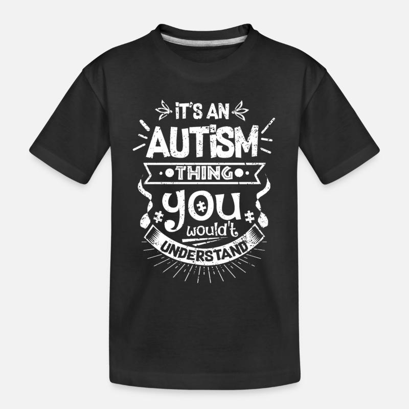 Autismus - Kinder Premium Bio T-Shirt - Schwarz