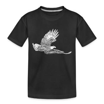 L’aigle de mer - T-shirt bio Premium Enfant - noir - Devant