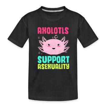 Axolotl - T-shirt bio Premium Enfant - noir - Devant