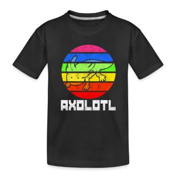Axolotl - T-shirt bio Premium Enfant - noir - Devant