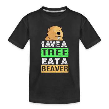 Biber - T-shirt bio Premium Enfant - noir - Devant