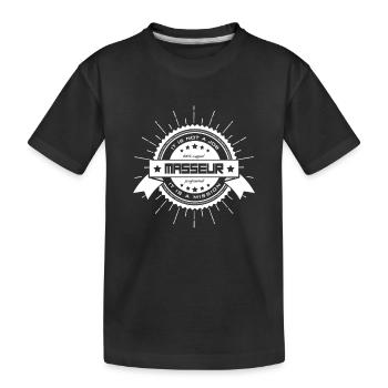 Massage Therapist - Kids' Premium Organic T-Shirt - black - Front