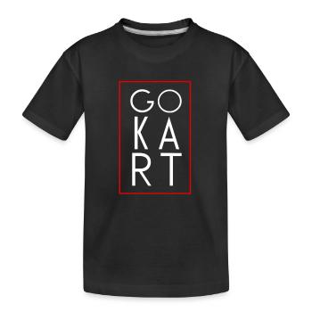Go Kart - Kids' Premium Organic T-Shirt - black - Front