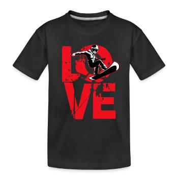 Snowboard snowboarder Snowboards SnowboardUrlaub - T-shirt bio Premium Enfant - noir - Devant