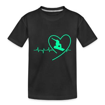 Snowboard snowboarder Snowboards SnowboardUrlaub - T-shirt bio Premium Enfant - noir - Devant