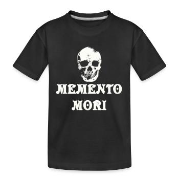 Memento Mori Crâne Crâne Gothique - T-shirt bio Premium Enfant - noir - Devant
