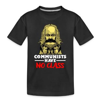 Communism Lenin Marx Class Struggle Social - Kids' Premium Organic T-Shirt - black - Front