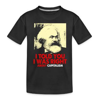 Communism Lenin Marx Class Struggle Social - Kids' Premium Organic T-Shirt - black - Front