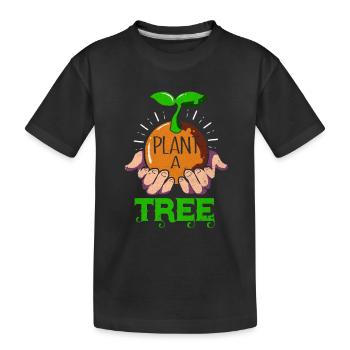 Earth Day - Kids' Premium Organic T-Shirt - black - Front