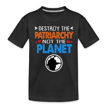Earth Day - Kids' Premium Organic T-Shirt - black - Front