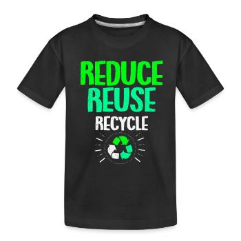 Earth Day - Kids' Premium Organic T-Shirt - black - Front